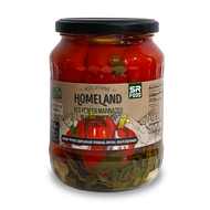 Red peppers, marinated, in oil (Tastia)