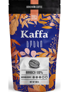 Coffee Kaffa® Papi, Tati, Aravot, Kesor and Ereko varieties of Armenian fine ground coffee